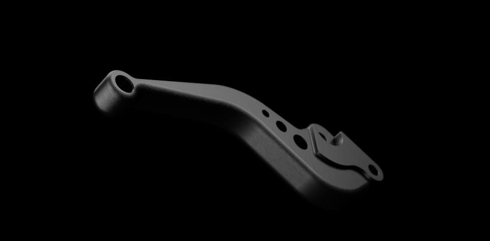 3d prototyping brake lever in fiber-glass FDM